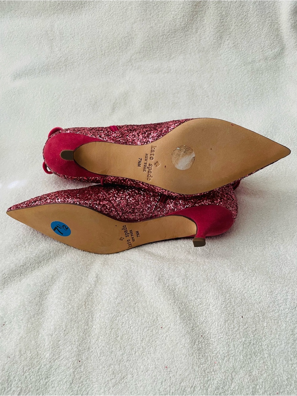 NWOT Kate Spade Glitter Kitten Heel Boot - Picture 8 of 12